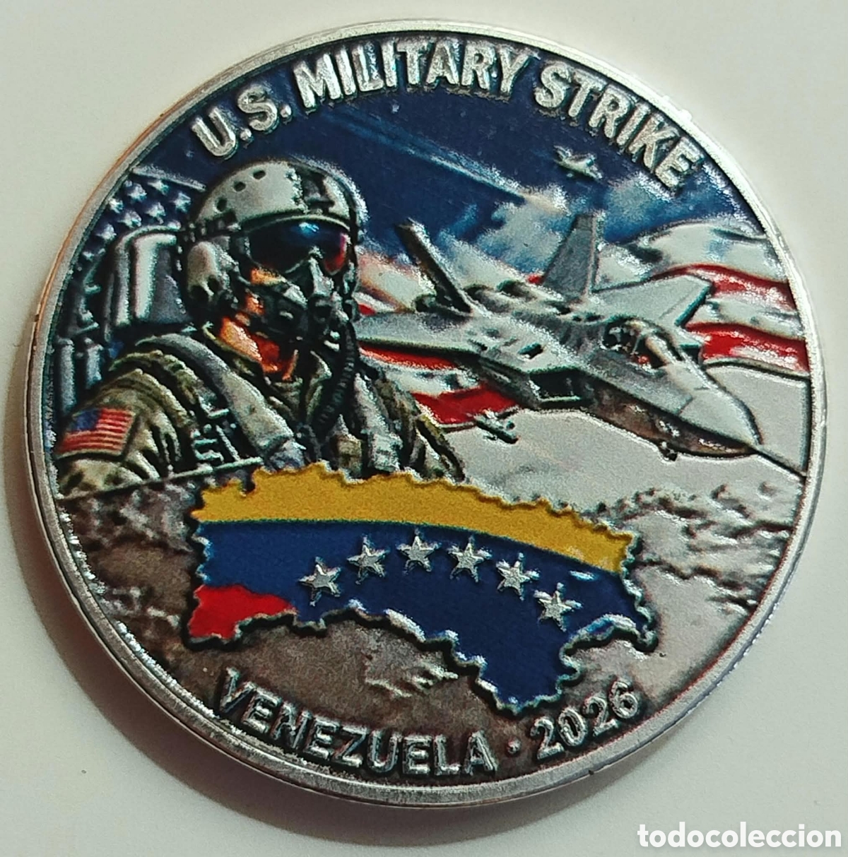 Trofeos y medallas: Moneda Operacion Militar Venezuela 2026