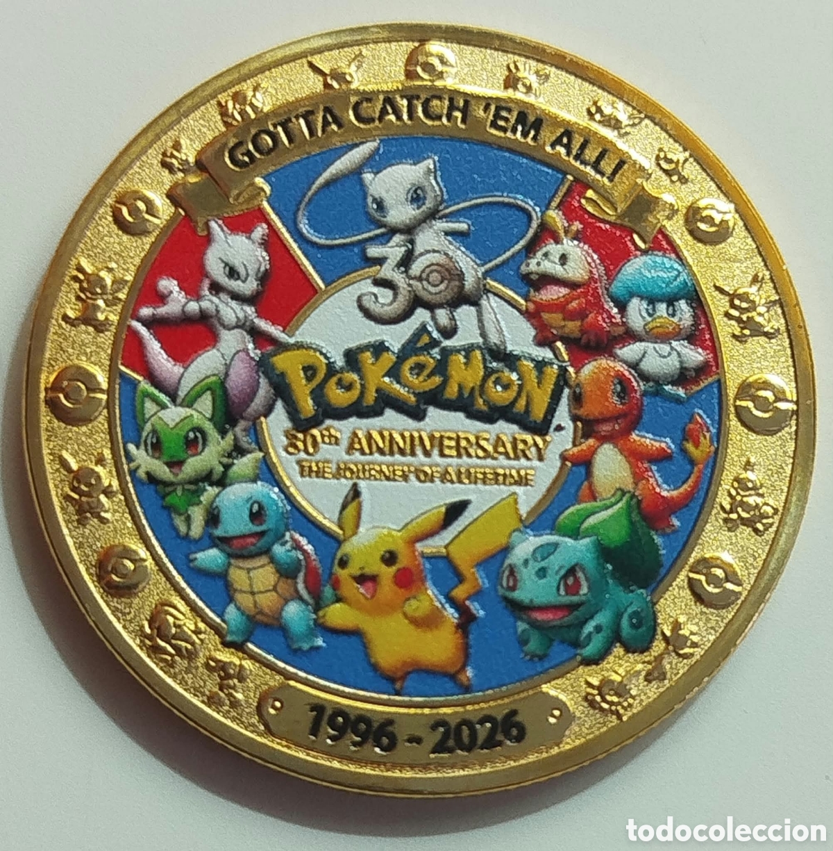 Trofeos y medallas: Moneda Conmemorativa Pok&eacute;mon 30 Aniversario - Edici&oacute;n Especial