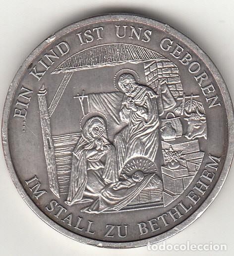 Trofeos y medallas: MEDALLA: EIN KIND IST UNS GEBOREN - IM STALL ZU BETHLEHEM