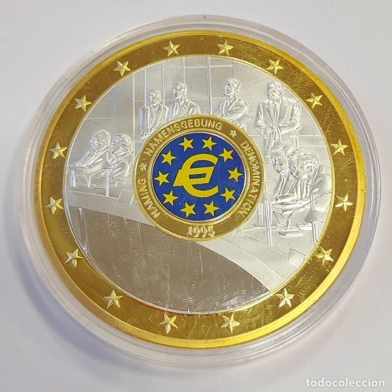 Trofeos y medallas: MEDALLA CONMEMORATIVA DENOMINACI&Oacute;N EURO 1995. EURO-GIGANTE. COLECCI&Oacute;N SOUVENIR (TOK-152)