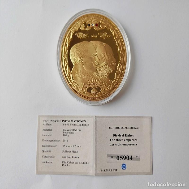Trofeos y medallas: MEDALLA CONMEMORATIVA TRES EMPERADORES DEL IMPERIO ALEM&Aacute;N 1871-1918. (TOK-160)