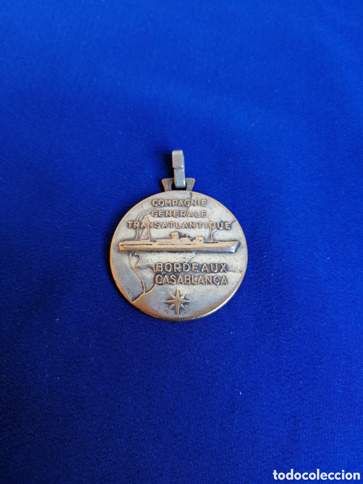 Trofeos y medallas: MEDALLA COMPAGNE GENERALE TRANSANLANTIQUE - BORDEAUX CASABLANCA - VILLE DE BORDEAUX