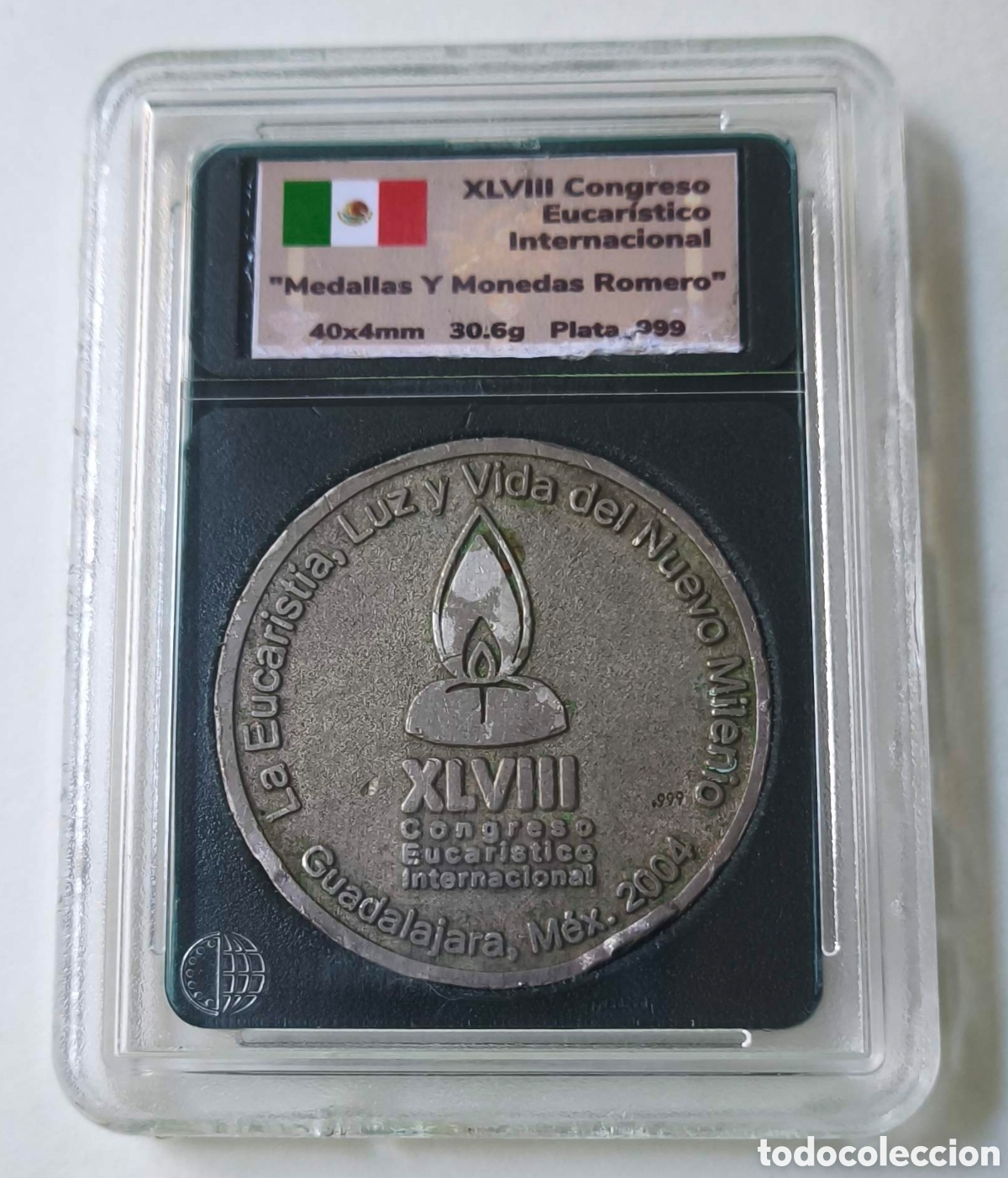 Trofeos y medallas: M&eacute;xico. Guadalajara. Medalla. A&ntilde;o de la Eucarist&iacute;a - Foto 2