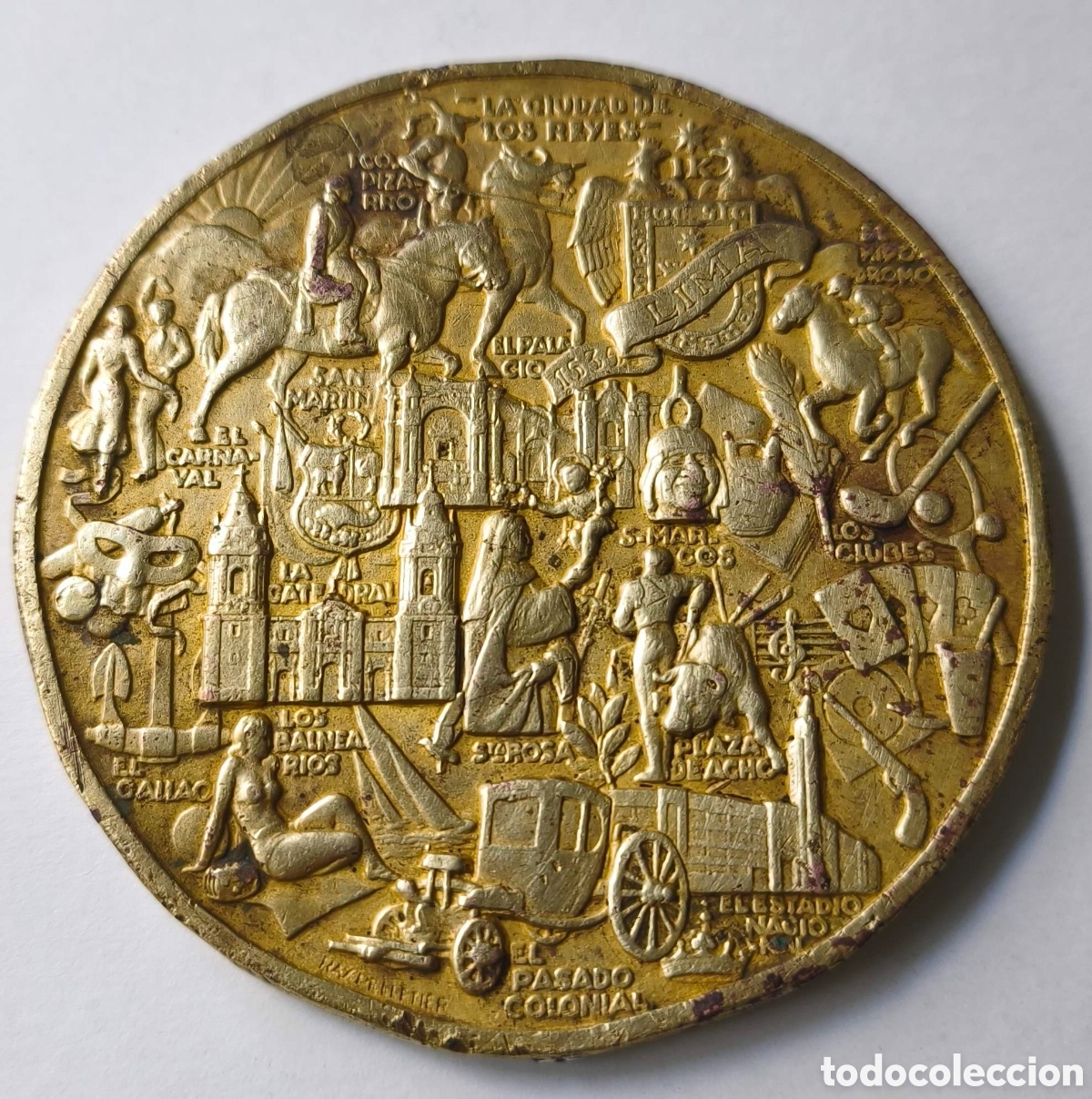 Trofeos y medallas: Lima. Per&uacute;. Medall&oacute;n. 1969. Reuni&oacute;n de T&eacute;cnicos de Bancos Centrales