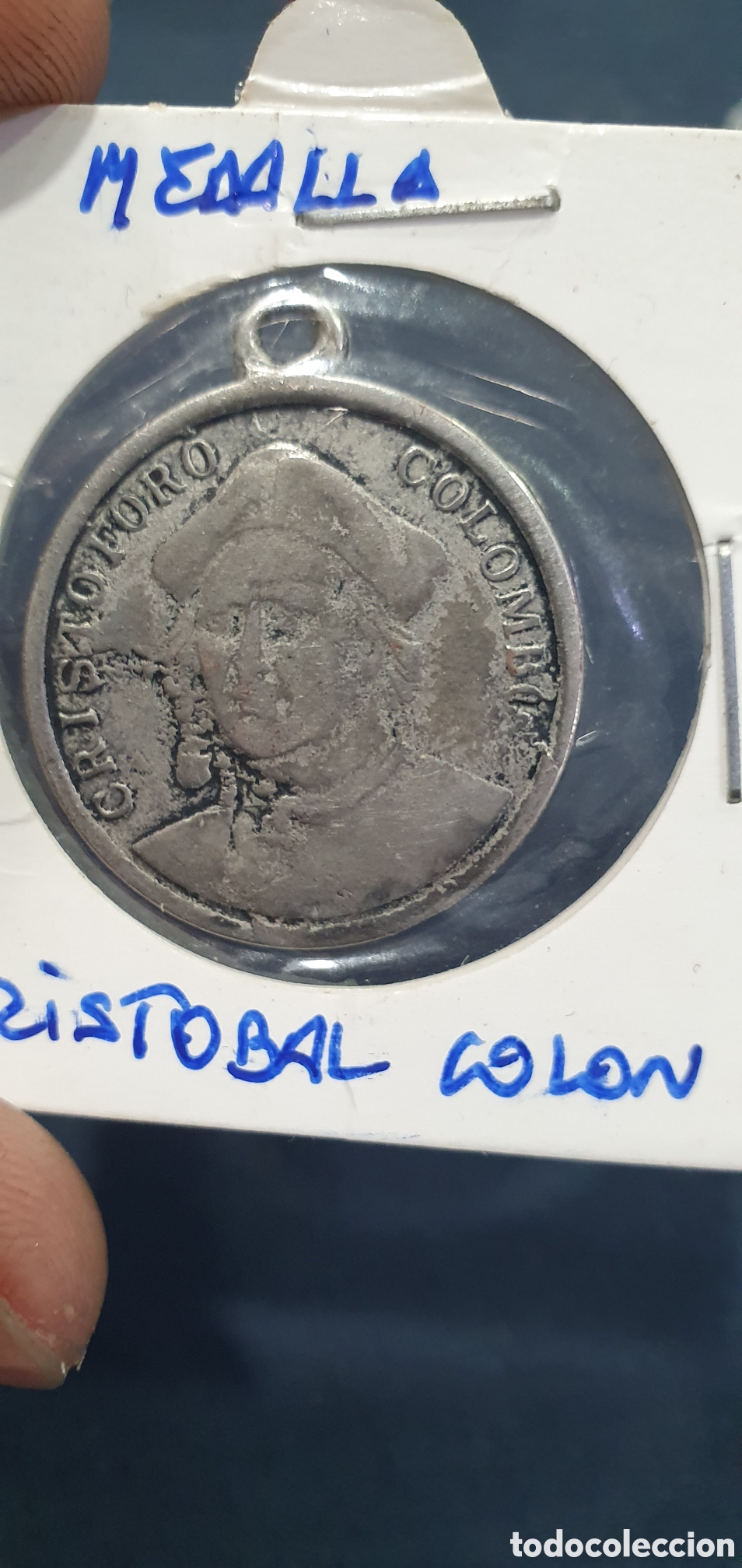 Trofeos y medallas: Medalla. Crist&oacute;bal Col&oacute;n. (L129) - Foto 2