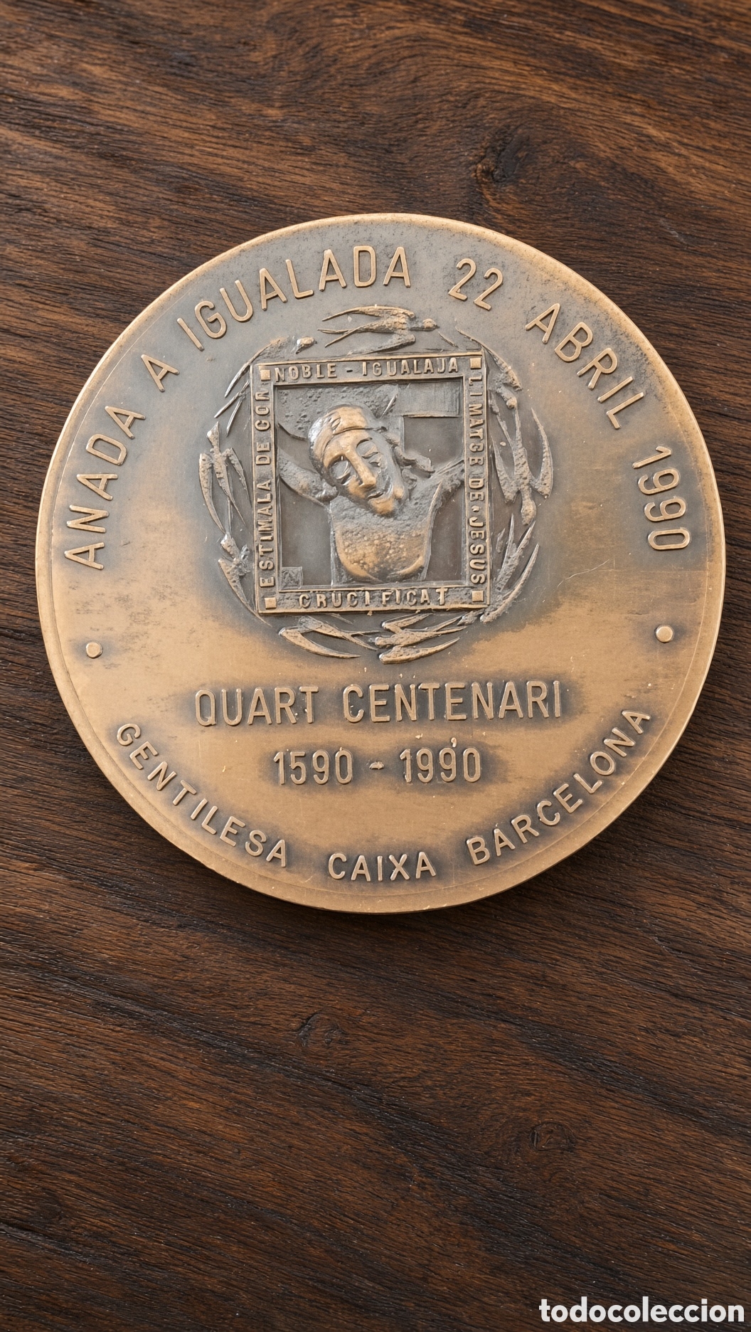 Trofeos y medallas: Medalla conmemorativa del IV Centenario de Anada a Igualada en 1990