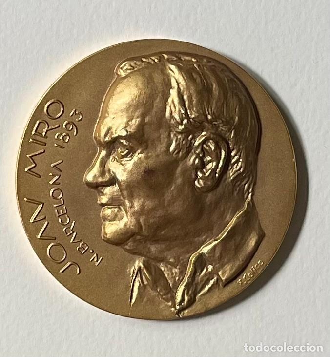 Trofeos y medallas: MEDALLA JOAN MIR&Oacute;- BRONCE - Calico Barna MCMLXVIII, 1983