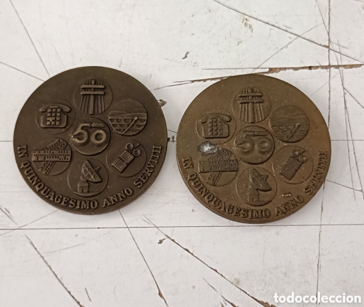 Trofeos y medallas: Moneda conmemorativa de la compa&ntilde;&iacute;a telef&oacute;nica nacional