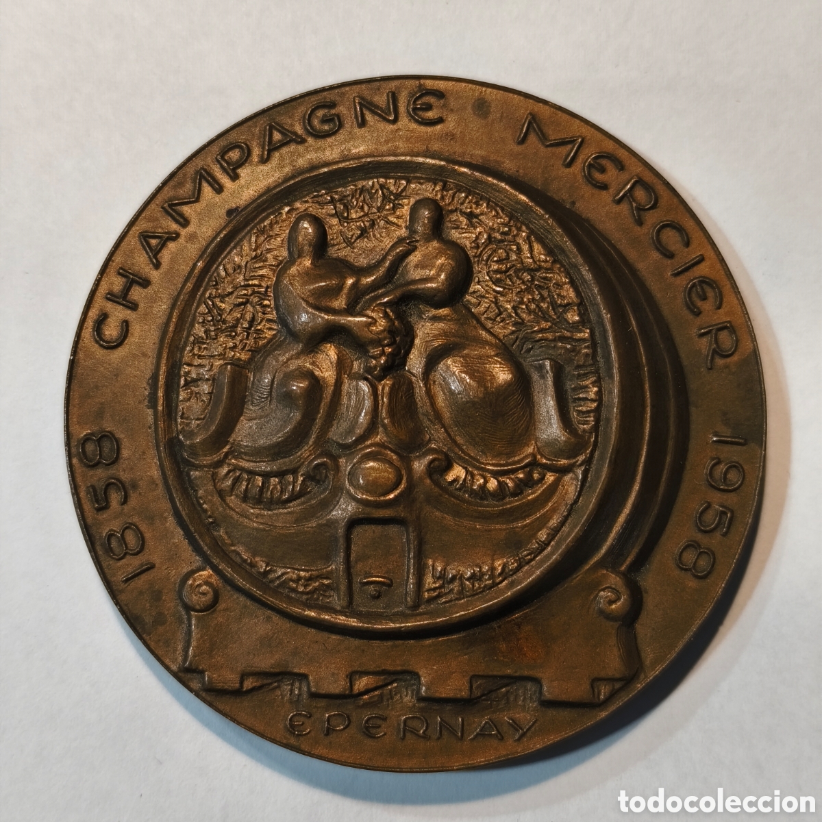Trofeos y medallas: Medalla conmemorativa bronce 1958 Maison Mercier de &Eacute;pernay