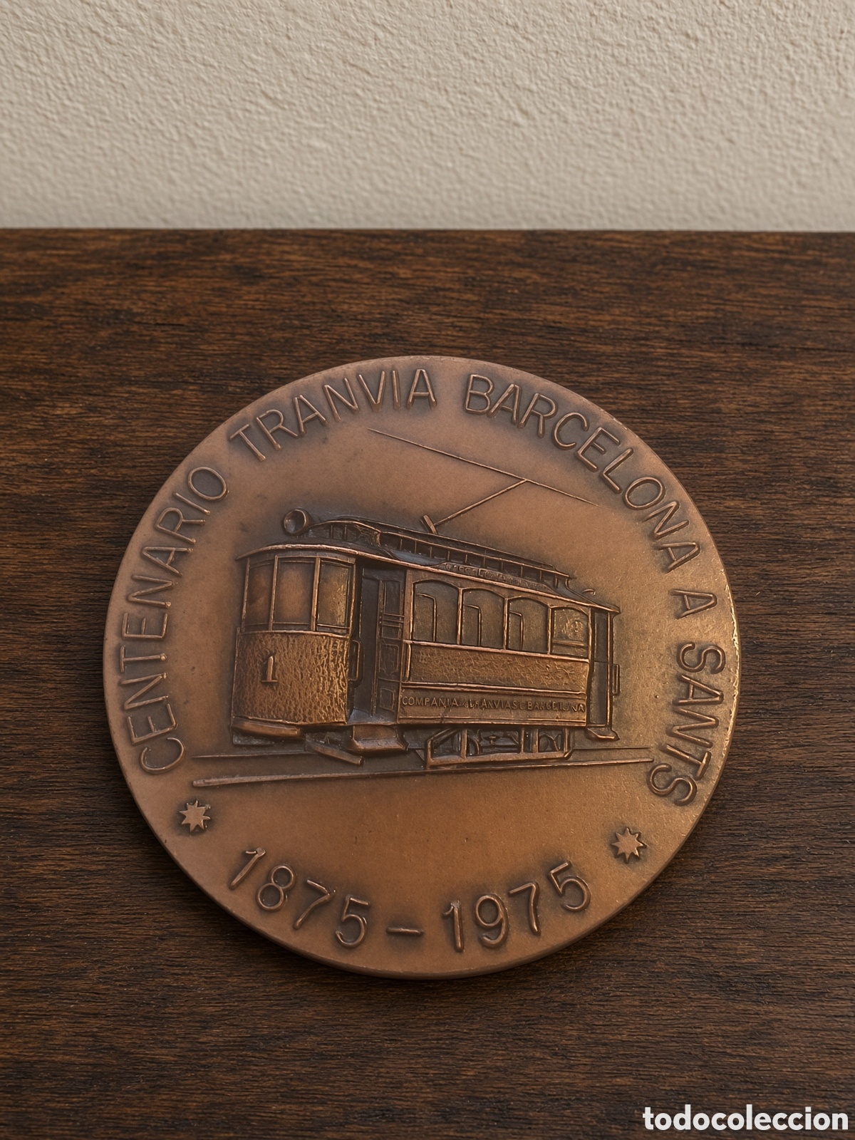 Trofeos y medallas: Medalla conmemorativa del centenario del tranv&iacute;a de Barcelona a Sants