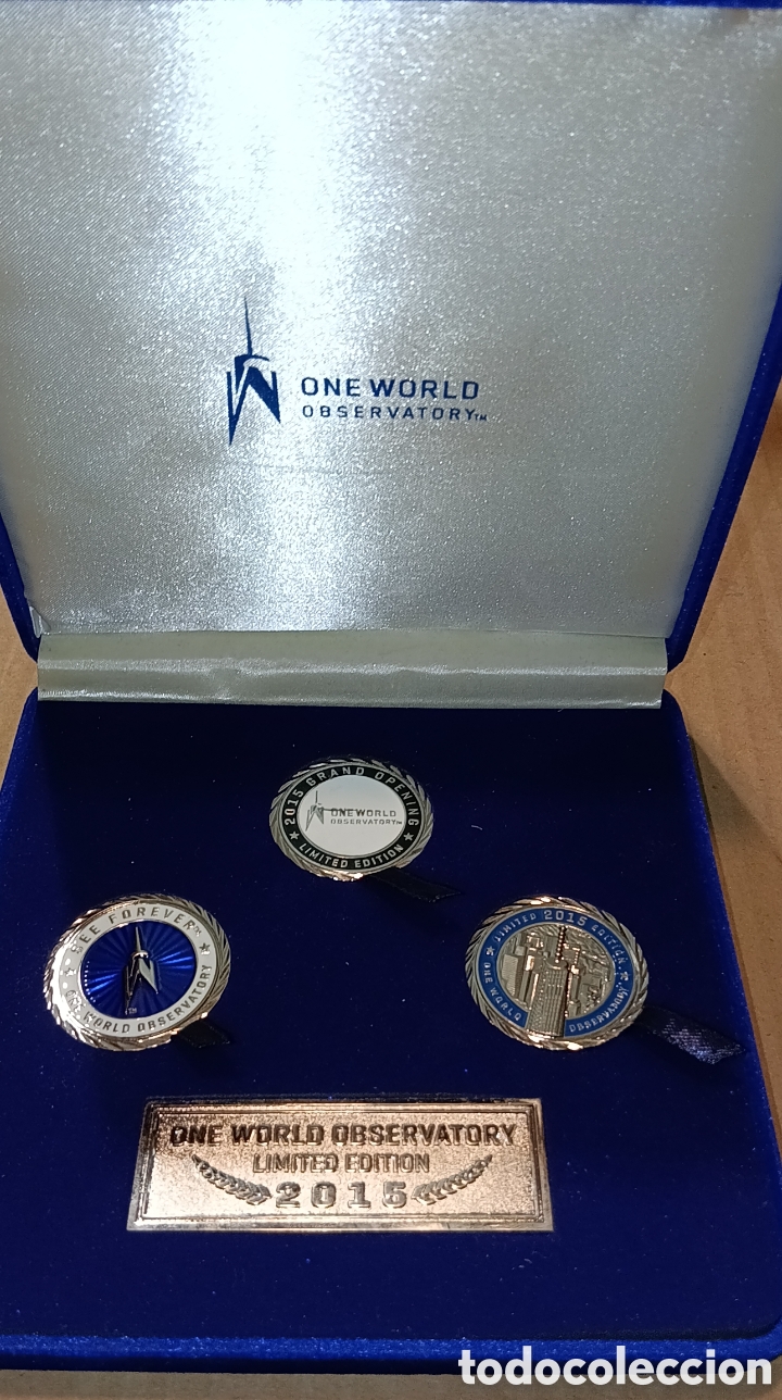 Trofeos y medallas: ESTUCHE MONEDAS FICHAS CONMEMORATIVAS ONE WORLD OBSERVATORY LIMITED EDITION 2015