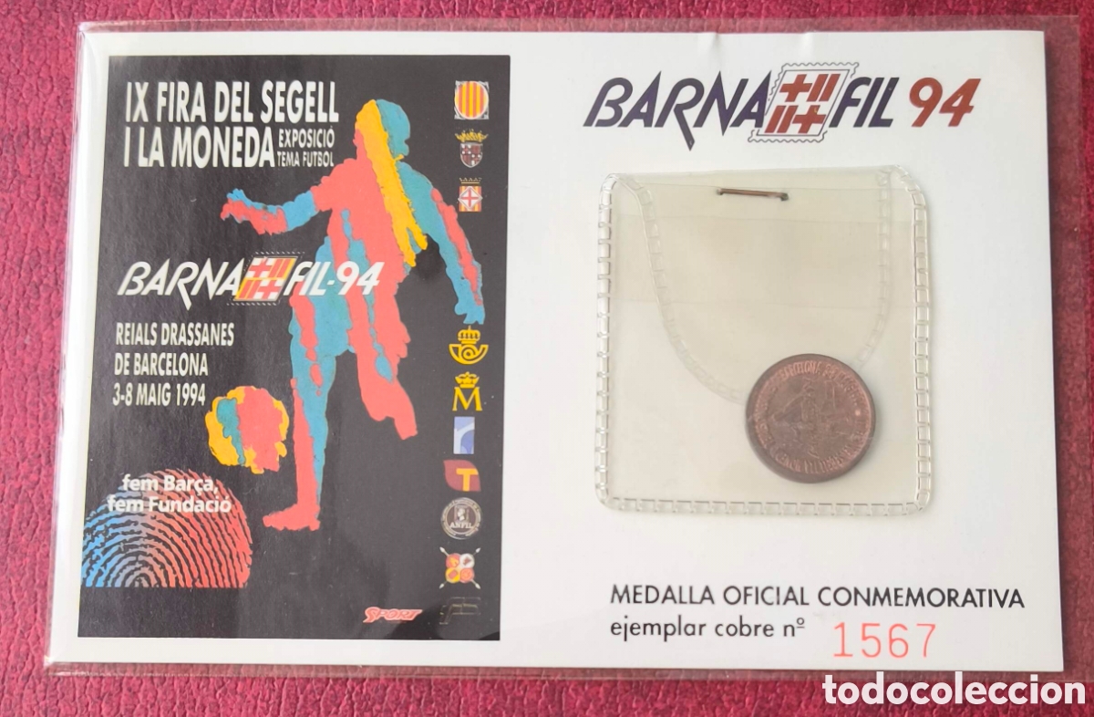 Trofeos y medallas: Espa&ntilde;a. 1994. Medalla Barnafil '94