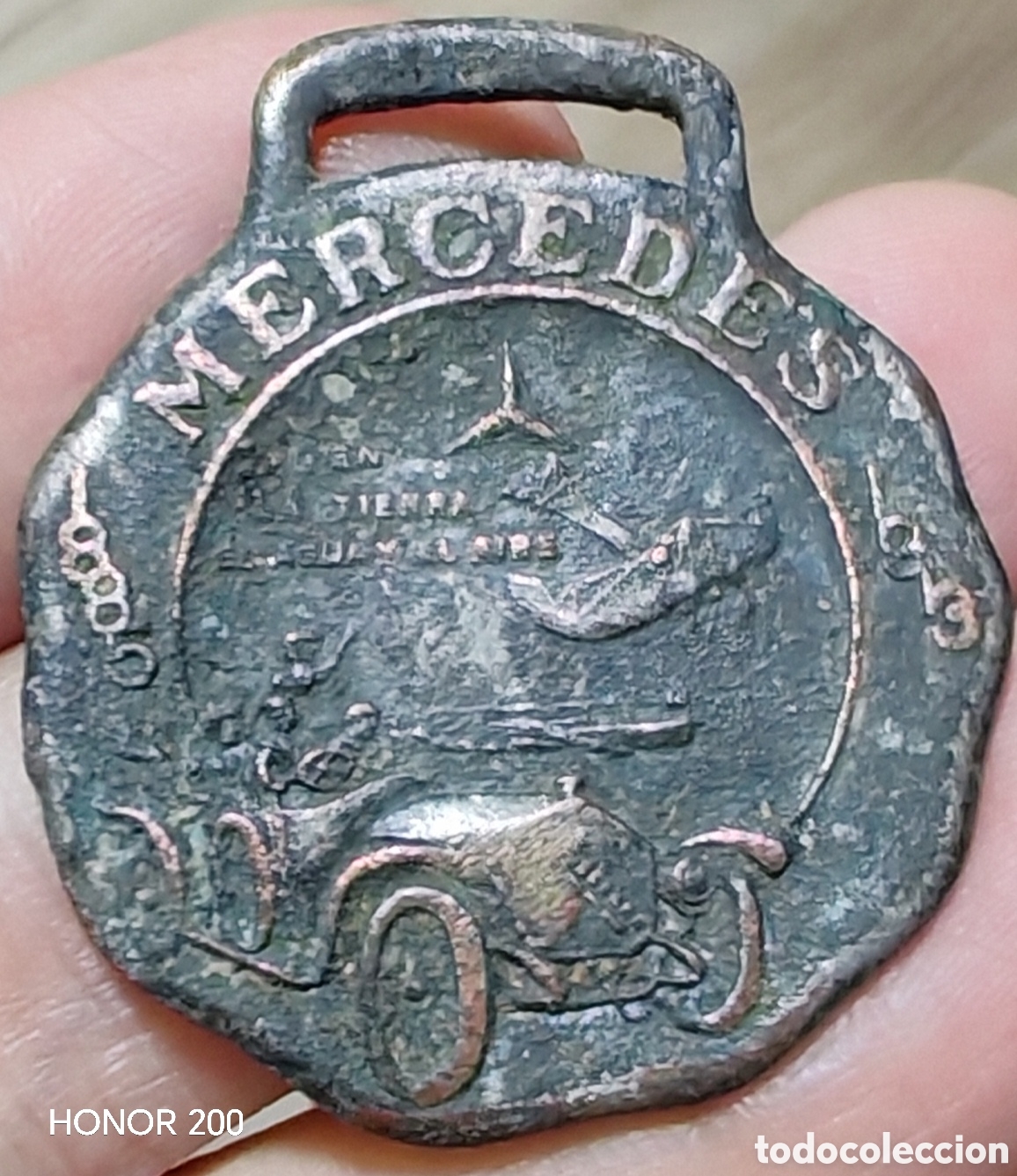 Trofeos y medallas: Medalla Publicitaria - Mercedes por Tierra Mar y Aire - Buenos Aires 1913