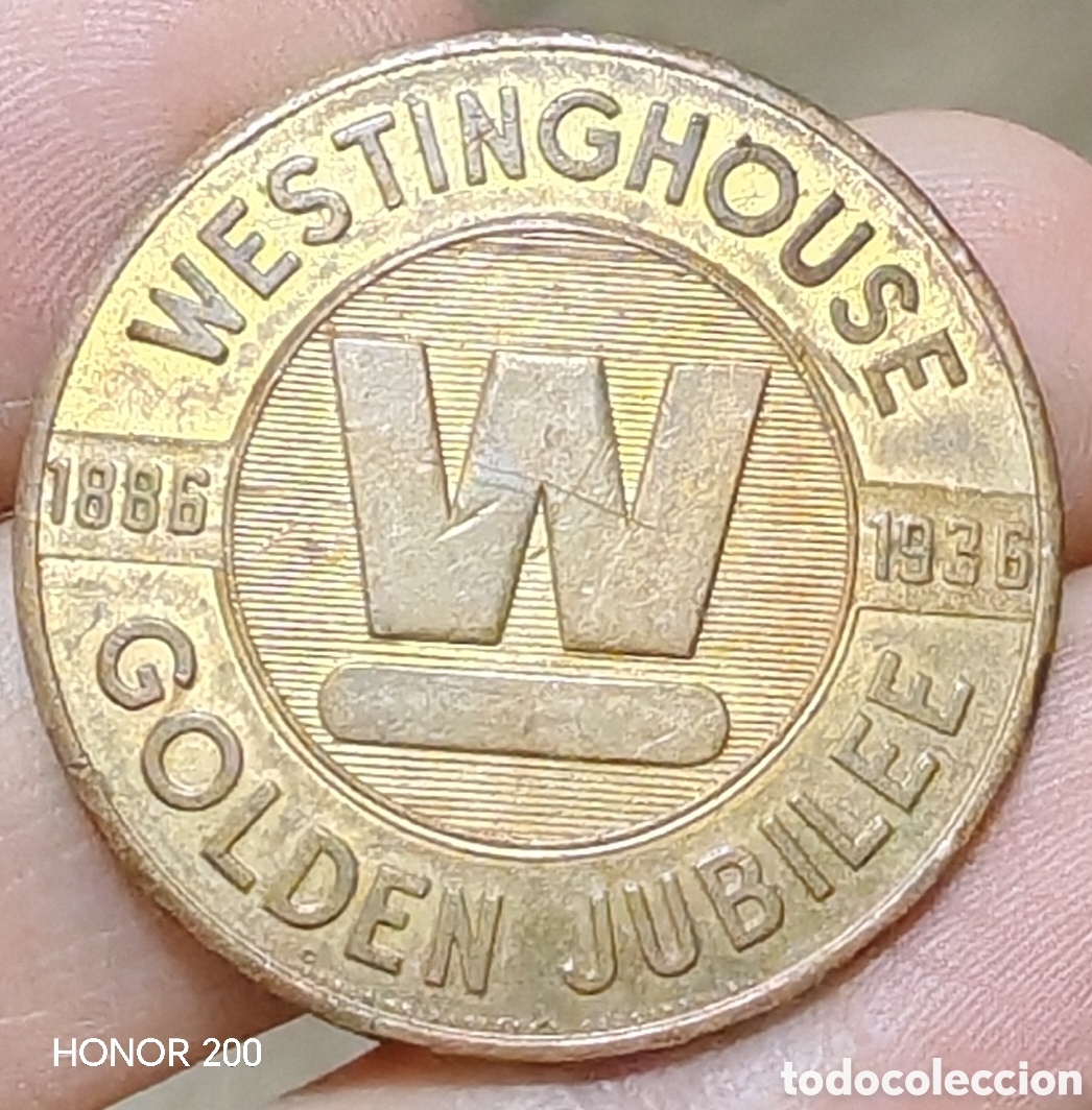 Trofeos y medallas: Medalla 50 Aniversario de la Compa&ntilde;&iacute;a El&eacute;ctrica Westinghouse - 1936