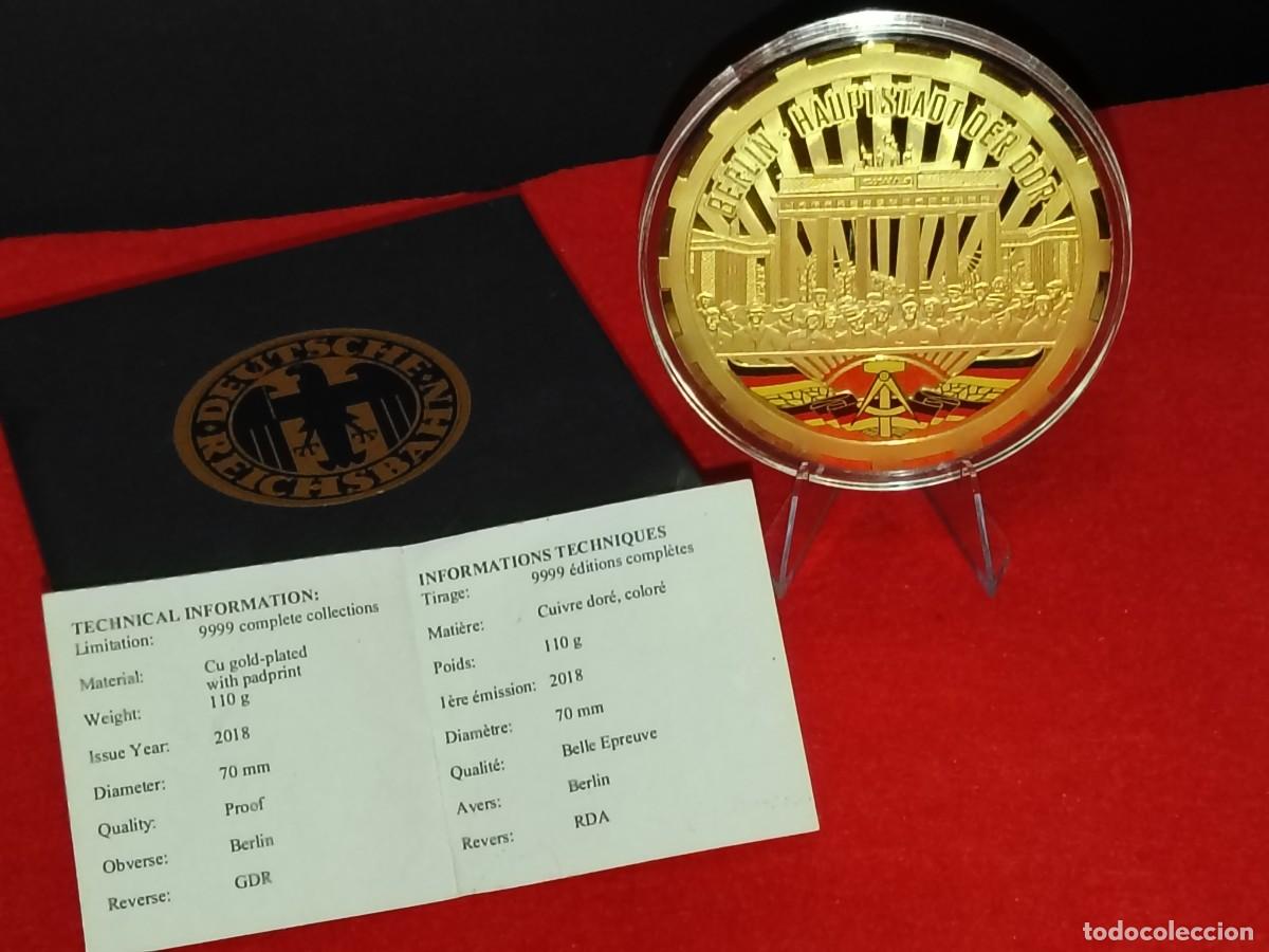 Troph&auml;en und Medaillen: MEDALLA CONMEMORATIVA DE COLECCI&Oacute;N REP&Uacute;BLICA DEMOCR&Aacute;TICA ALEMANA(PUERTA DE BRANDEBURGO,BERLIN)