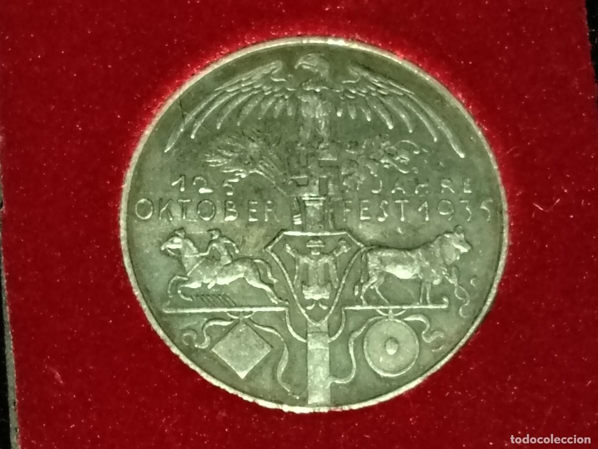 Trofei e Medaglie: MEDALLA CONMEMORATIVA 125 ANIVERSARIO DEL OKTOBERFEST DE M&Uacute;NICH DE 1935,FIESTA DE LA CERVEZA