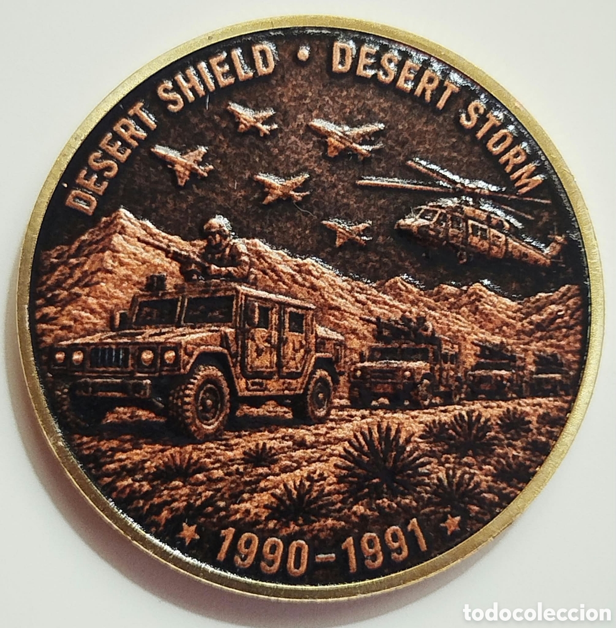 Trofeos y medallas: Moneda Conmemorativa Guerra del Golfo P&eacute;rsico