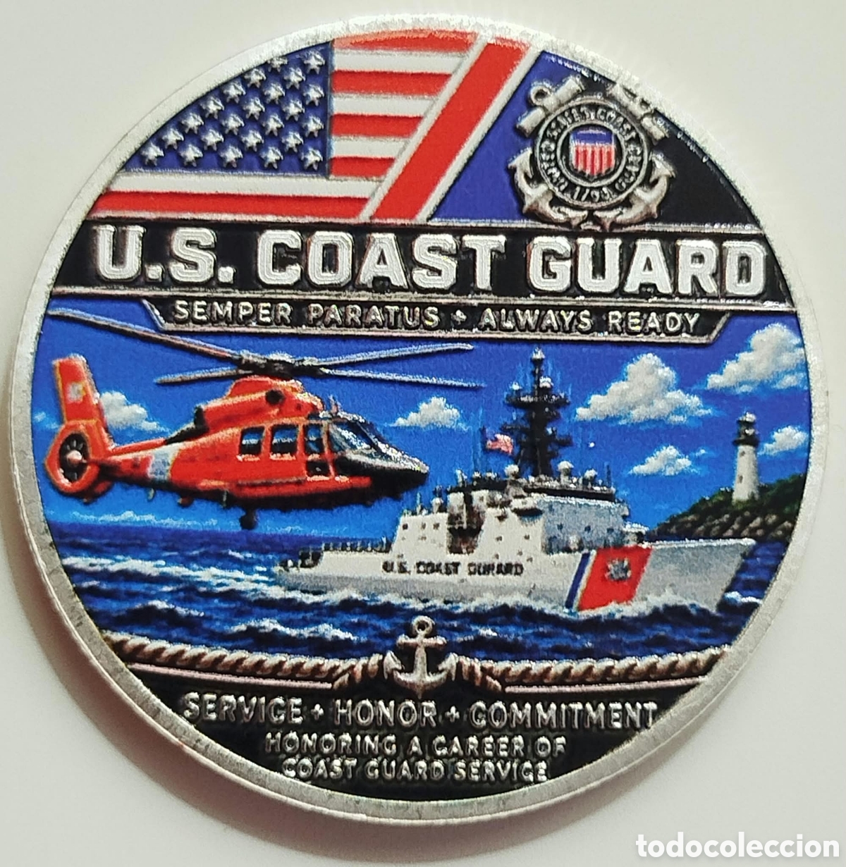 Trofeos y medallas: Moneda Conmemorativa Patrulla Guardia Costera