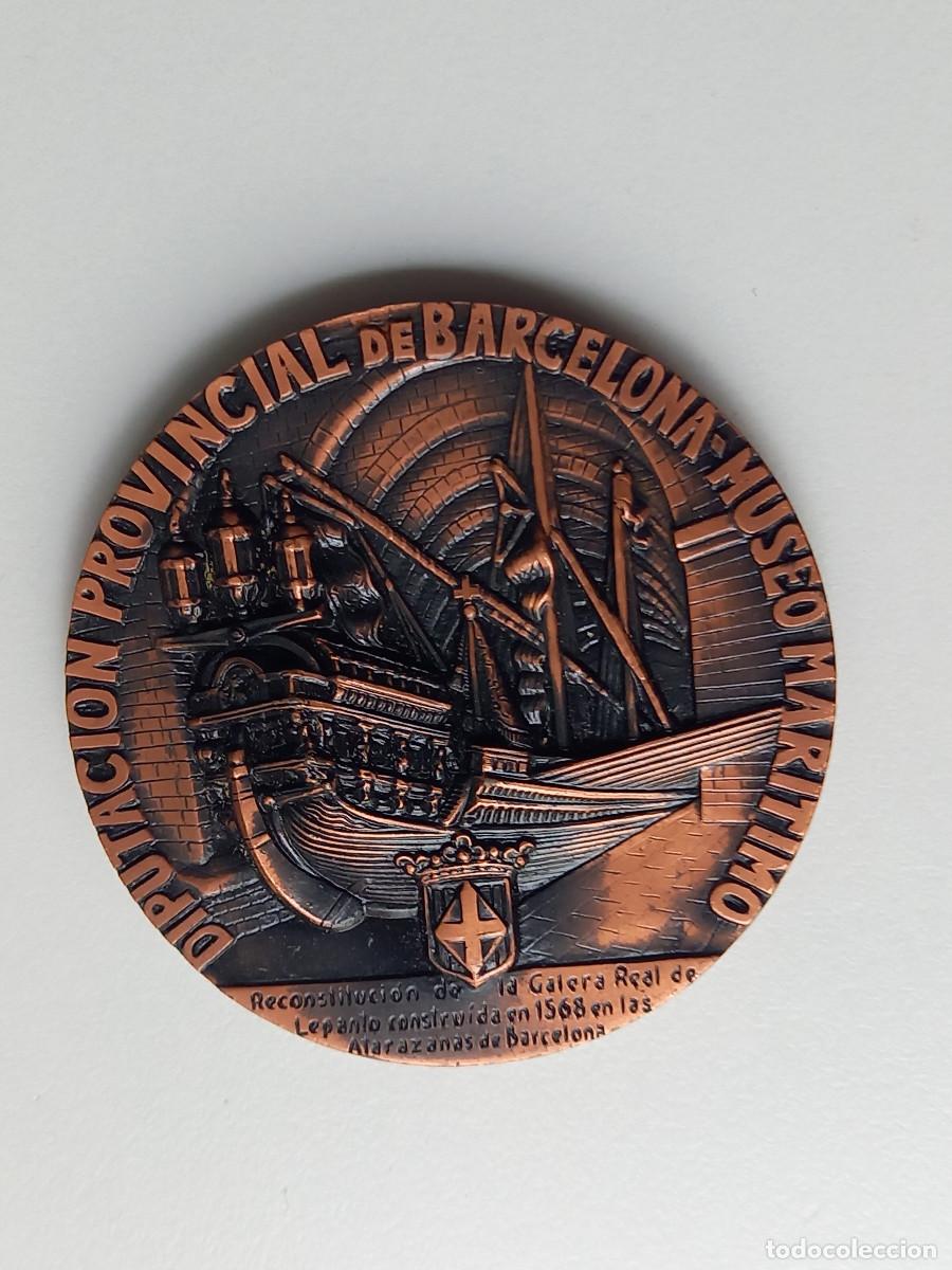Trofei e Medaglie: IV CENTENARIO DE LA BATALLA DE LEPANTO. MEDALLA DIPUTACION PROVINCIAL DE BARCELONA. MUSEO MAR&Iacute;TIMO.