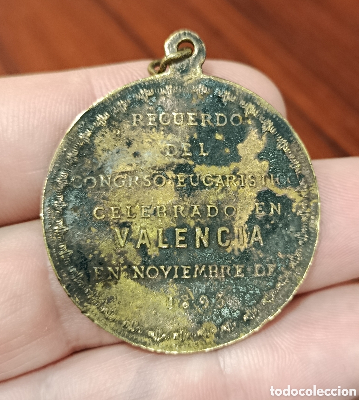 Trofei e Medaglie: Antigua medalla congreso eucar&iacute;stico Valencia 1893