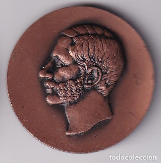 Trofei e Medaglie: MEDALLA BODAS DE ORO CIRCULO FILATELICO Y NUMISMATICO DE BARCELONA DEL A&Ntilde;O 1975 - DIAMETRO 4,2cm
