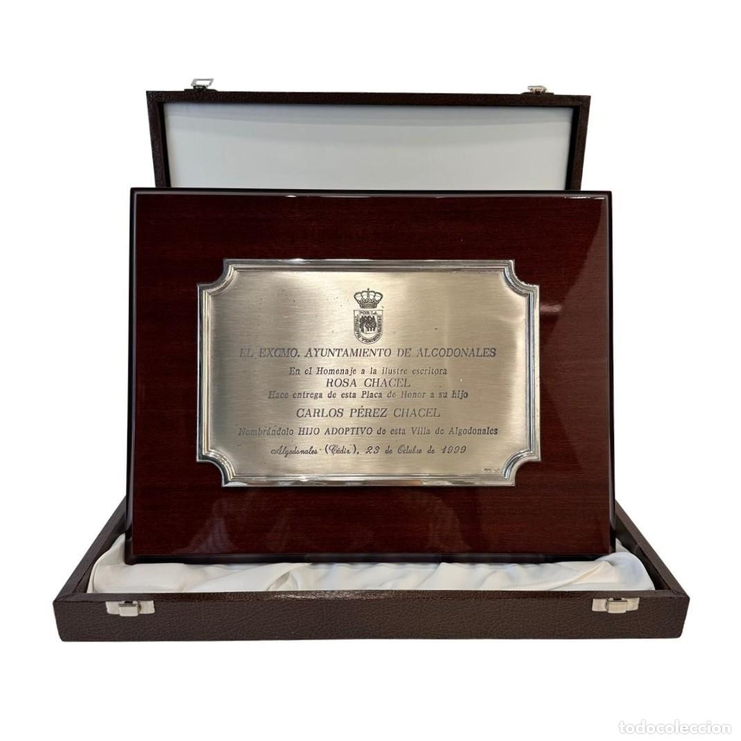 Trophies and Medals: Placa p&oacute;stuma a Rosa Chacel por el Ayuntamiento de Algodonales, 1999 - Espa&ntilde;a