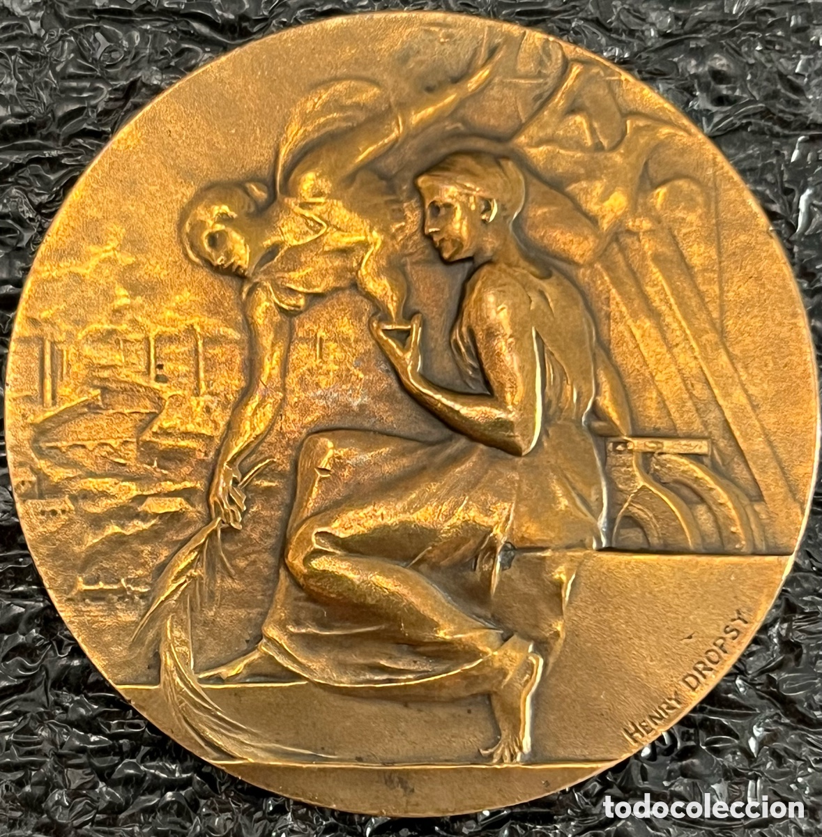 Trofei e Medaglie: Medalla conmemorativa en bronce dise&ntilde;ada por Henry Dropsy