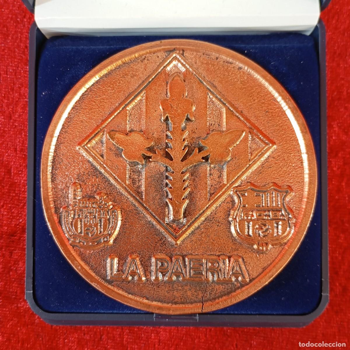 Trofeos y medallas: MEDALLA CONMEMORATIVA - LA PAERIA - LLEIDA - 15 DE OCTUBRE - 1989 - CON SU ESTUCHE