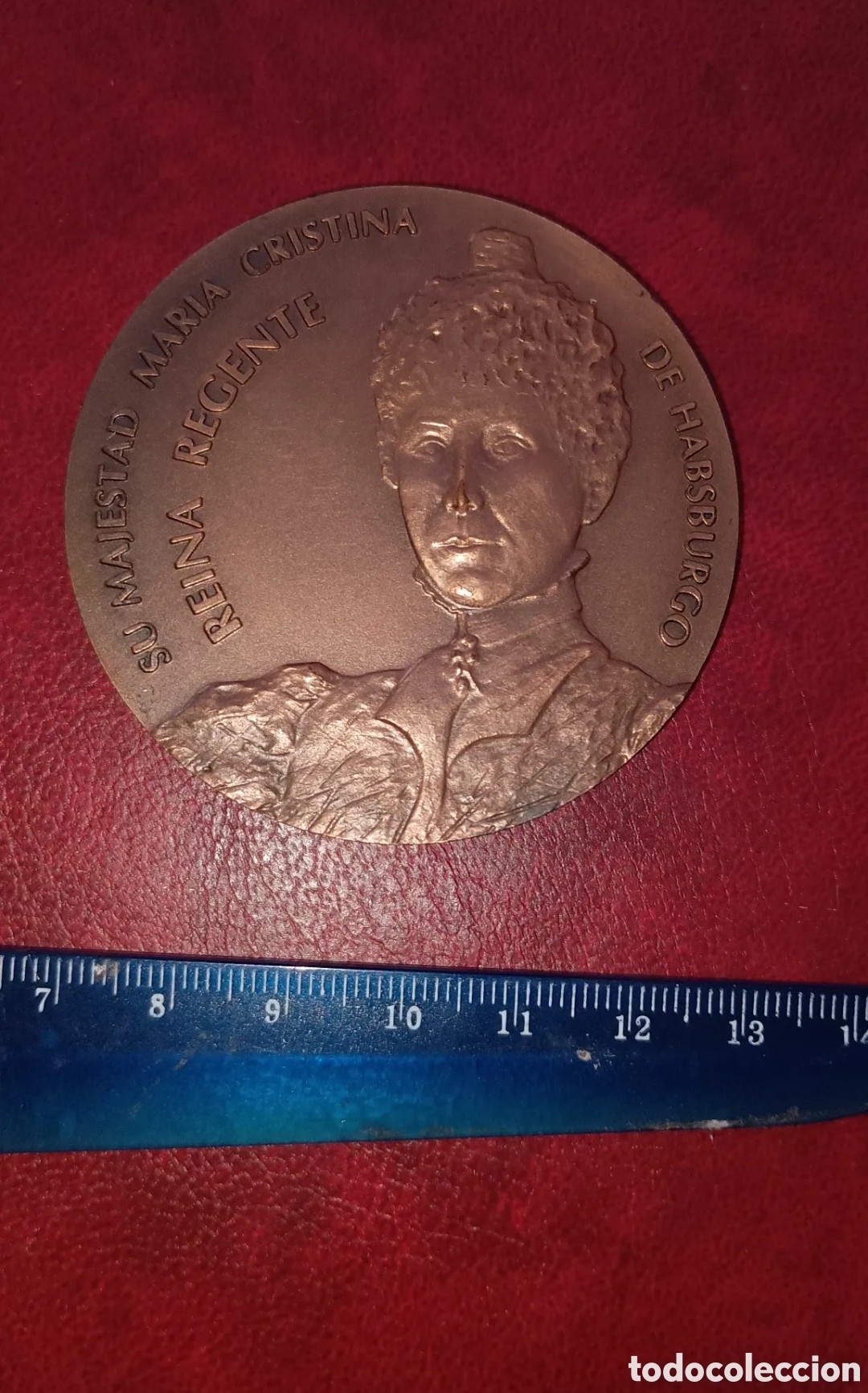 Trofeos y medallas: ESPA&Ntilde;A 1993 - CENTENARIO DE LA FNMT - REINA MAR&Iacute;A CRISTINA - MEDALLA ORIGINAL DE BRONCE