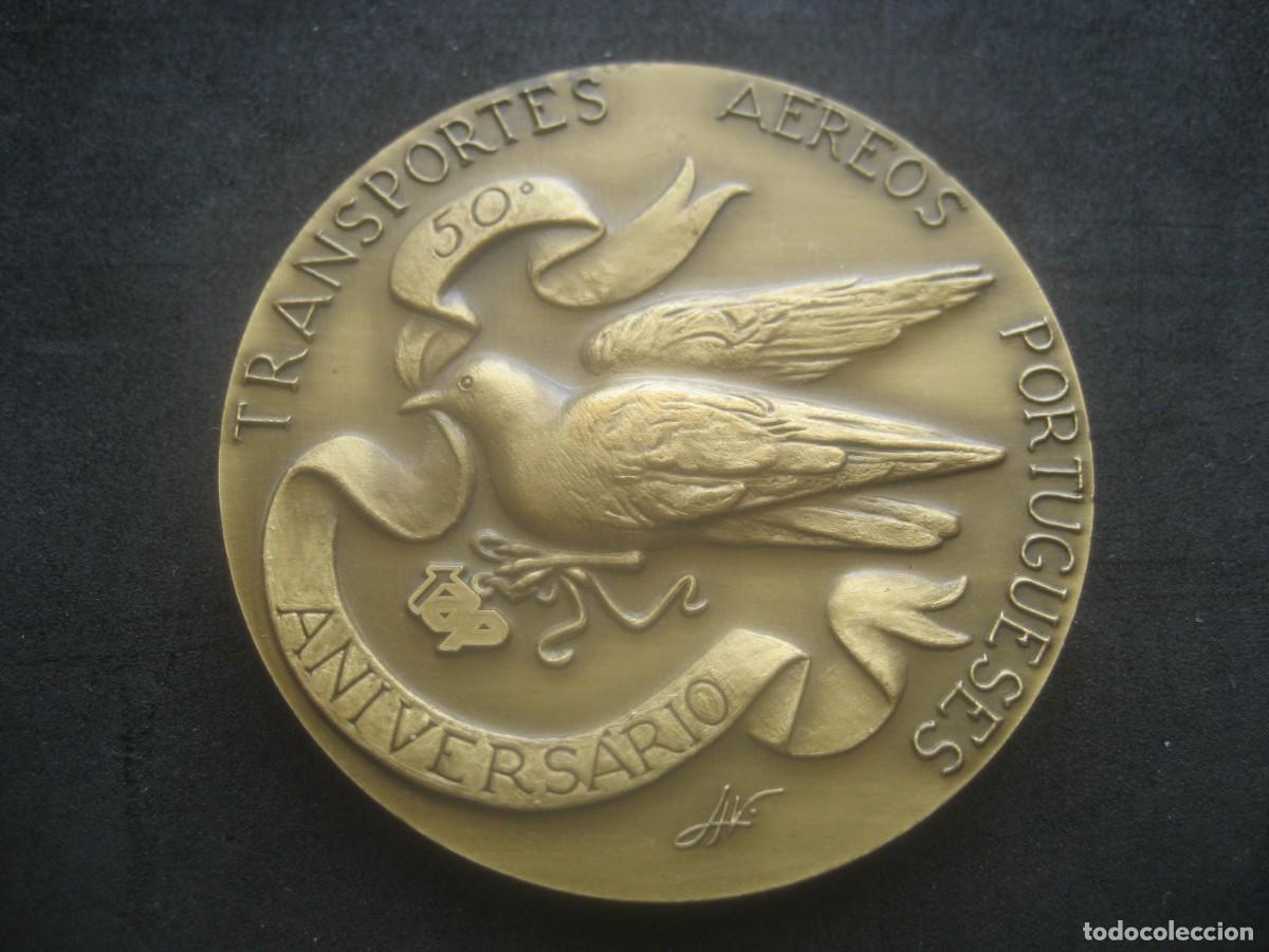 Trofeos y medallas: MEDALLA BRONCE AIR PORTUGAL 50 ANIVERSARIO (1945 - 1995)
