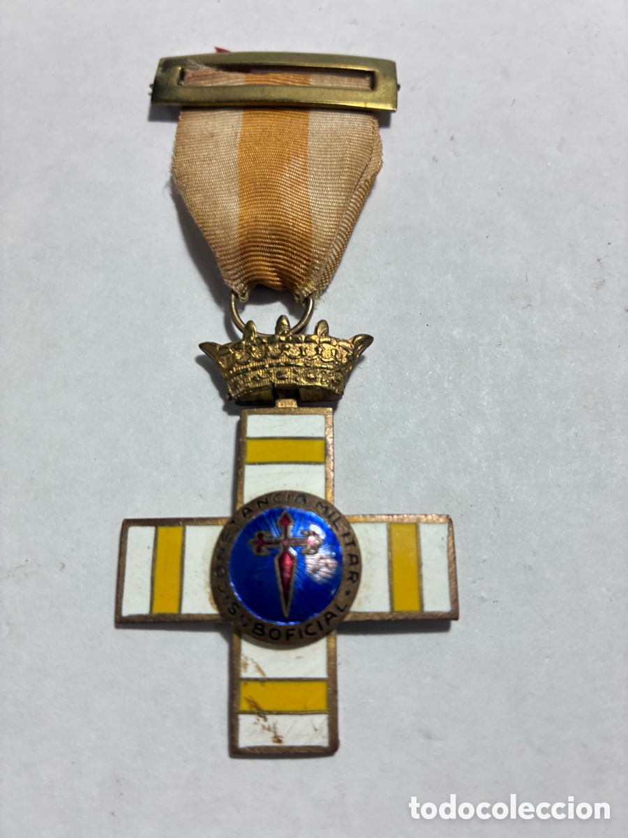 Trofeos y medallas: CRUZ A LA CONSTANCIA MILITAR SUBOFICIAL 25 A&Ntilde;OS DE SERVICIO PENSIONADA