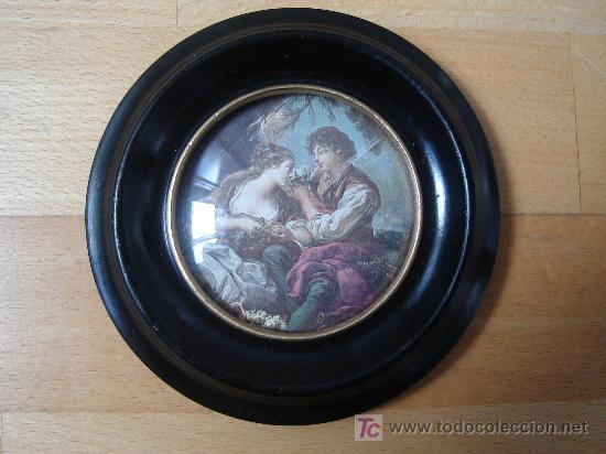 Otros objetos de arte: CUADRO PEQUE&Ntilde;O REDONDO. - Foto 1