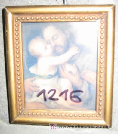 Otros objetos de arte: Cuadro con l&aacute;mina, miniatura, 9x10 cms - Foto 1