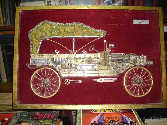 Otros objetos de arte: CUADRO DE COCHE ANTIGUO - Foto 1