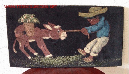 Otros objetos de arte: Cuadro realizado sobre fieltro..Sanna - Foto 1
