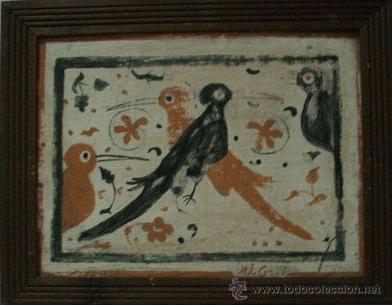 Otros objetos de arte: Go&ntilde;i, Panel cer&aacute;mico firmado ML, Go&ntilde;i - Foto 3
