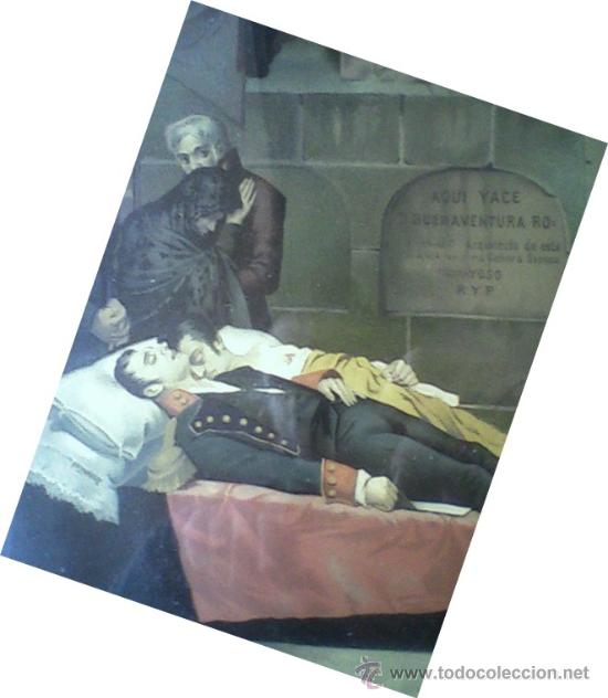 Otros objetos de arte: CUADRO ANTIGUO - SOBRE LOS 100 A&Ntilde;OS - Foto 3