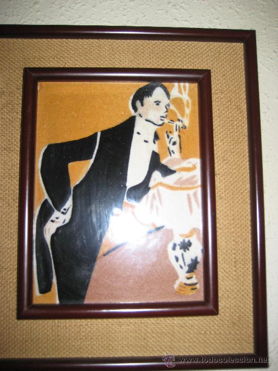 Otros objetos de arte: CUADRO CON CERAMICA HOMBRE Y MUJER . - Foto 3
