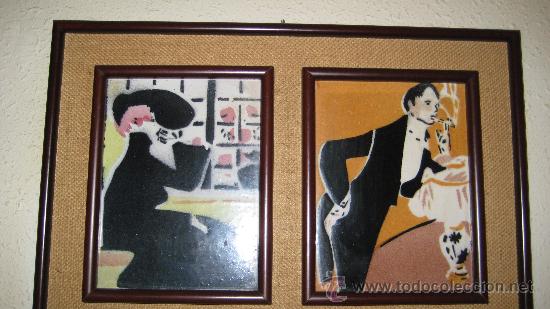 Otros objetos de arte: CUADRO CON CERAMICA HOMBRE Y MUJER . - Foto 4