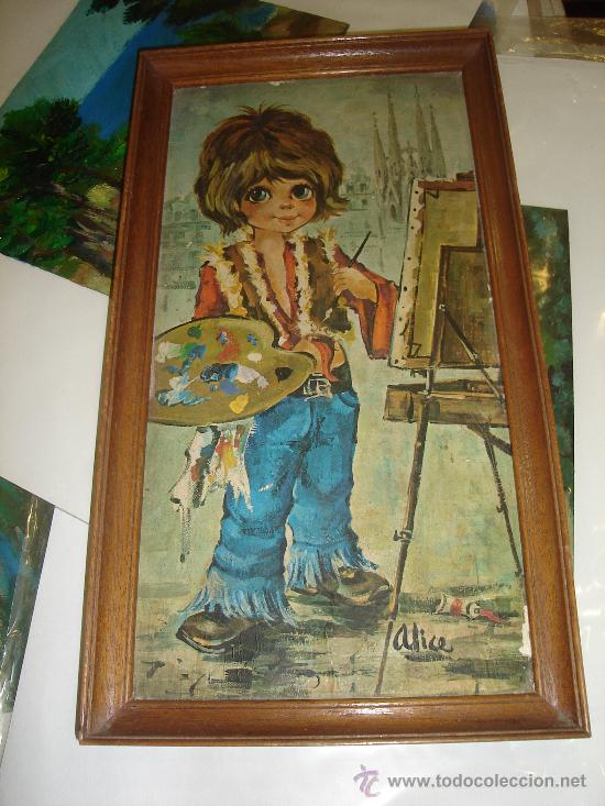 Otros objetos de arte: cuadro con l&aacute;mina - Foto 1