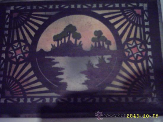 Otros objetos de arte: Antigua tapa de caja pintada. 14x20 cms - Foto 4