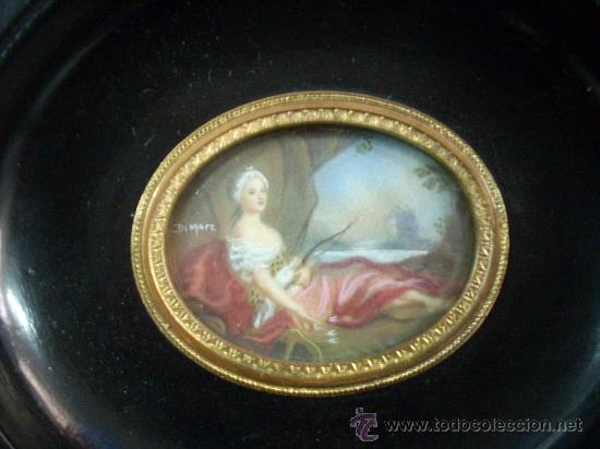 Otros objetos de arte: MAGNIFICA MINIATURA , SIGLO XIX - Foto 1