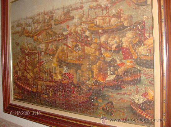 Otros objetos de arte: CUADRO BATALLA DE LEPANTO - Foto 1