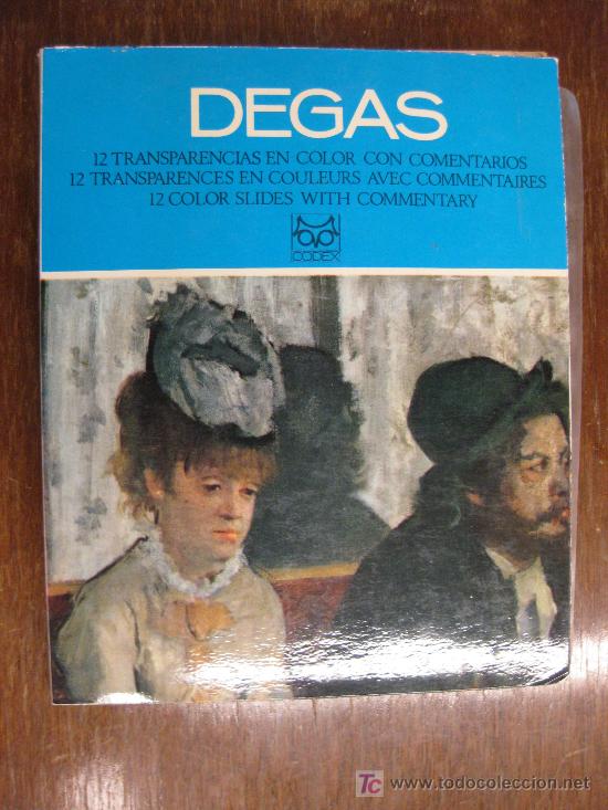 Otros objetos de arte: DEGAS. 12 TRANSPARENCIAS EN COLOR CON COMENTARIOS. ED. CODEX. - Foto 1