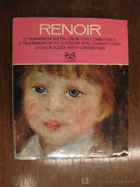 Otros objetos de arte: RENOIR. 12 TRANSPARENCIAS EN COLOR CON COMENTARIOS. ED. CODEX. - Foto 1