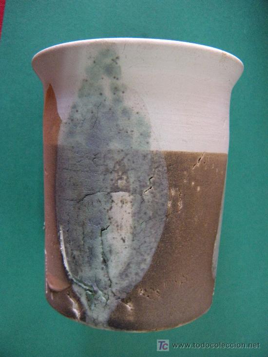 Otros objetos de arte: VASO CER&Aacute;MICO FIRMADO BORJA - Foto 2