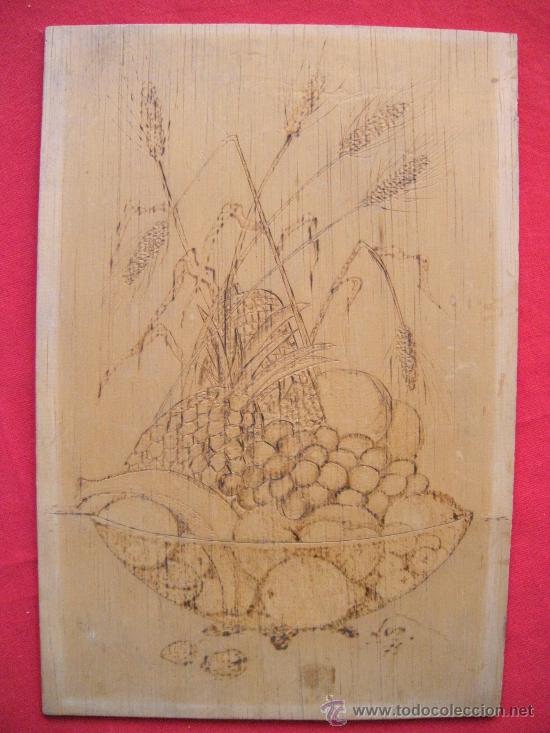 Otros objetos de arte: PIROGRABADO DE BODEG&Oacute;N - Foto 1