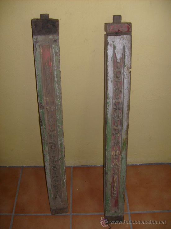Otros objetos de arte: 2 pilastras retablo - Foto 1