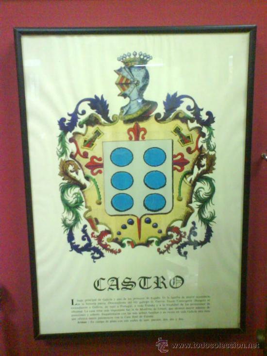 Otros objetos de arte: ORIGEN DE APELLIDO CASTRO - Foto 2