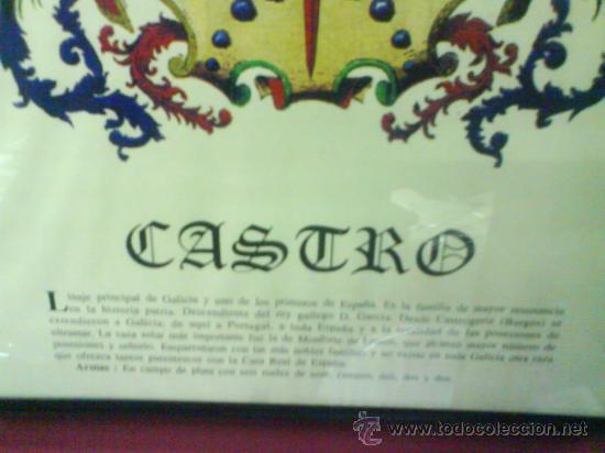 Otros objetos de arte: ORIGEN DE APELLIDO CASTRO - Foto 3
